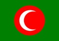 Glossy glass Flag of Kingdom of Kurdistan de facto independent 1922Ã¢â¬â1924